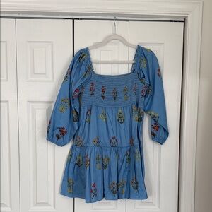 Sachin + Babi Blue Floral Mini Dress